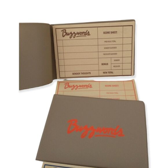 SLINKY Brand BUZZWORDS Game Vintage 80s HTF James Industries All Pieces Retro. - Picture 7 of 15